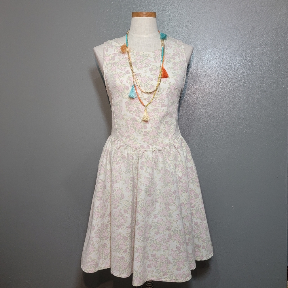 REISS LOPEZ RACER BACK FLORAL DRESS, SIZE 8 $235 - Picture 3 of 9